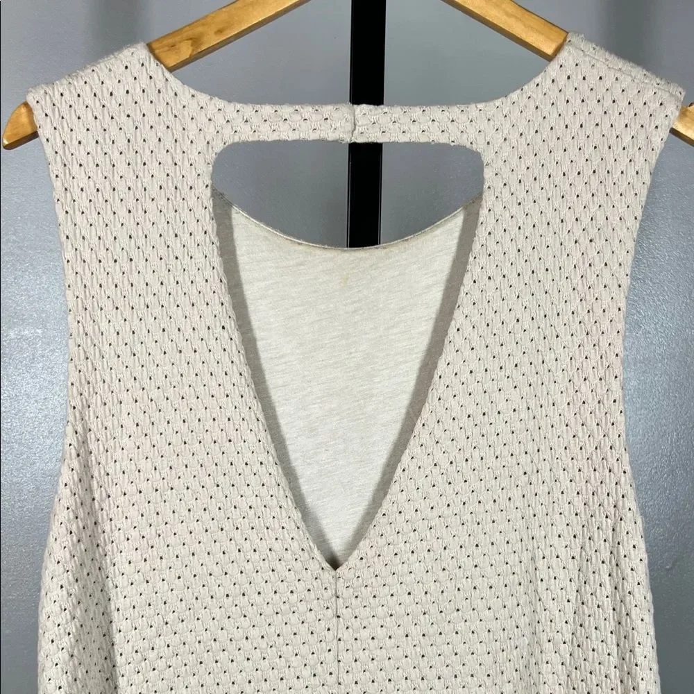 Free People Cream Sleeveless Dress